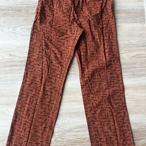 Eddie Bauer Men's Rust Patterned Chinos